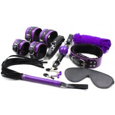 Фиолетовый БДСМ набор из 8 предметов..