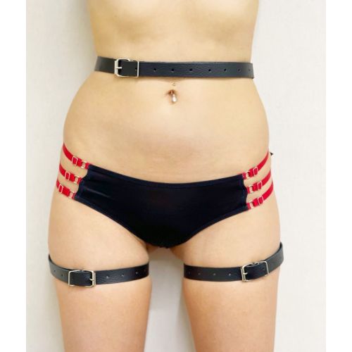 Кожаные гартеры на ноги