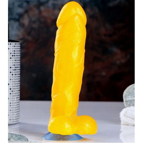 Фигурное мыло Фаворит на присоске 16 см, золотое 175 гр