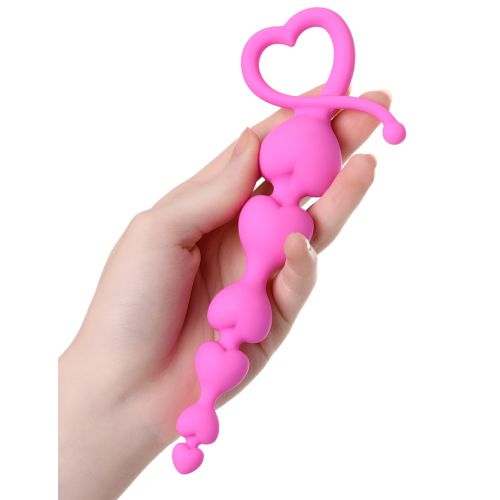 Розовая анальная цепочка ToDo by Toyfa Sweety