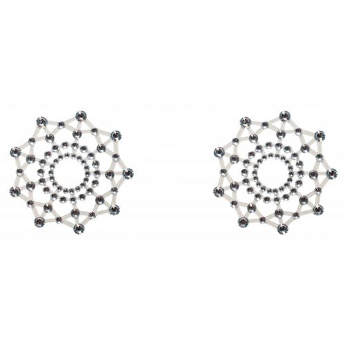 Наклейки на грудь со стразами Burlesque Rowland