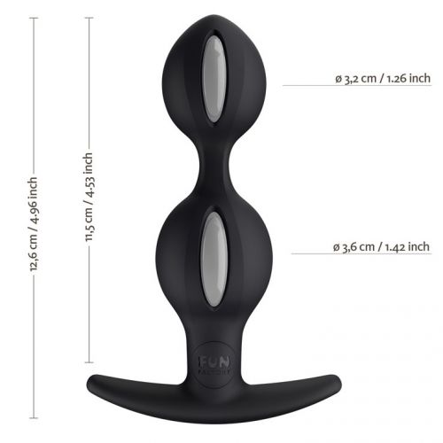 Анальный стимулятор Fun Factory B Ball Duo фиолетово-белый