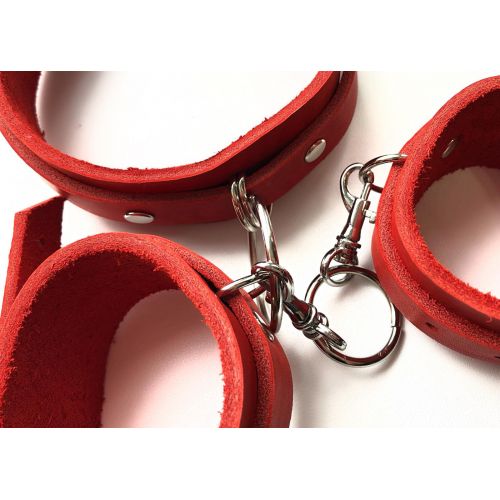 Дизайнерский комплект ошейник + наручники ручной работы 