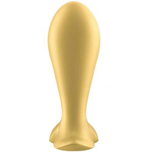 Анальная смарт-втулка с вибрацией и стимулятором промежности Satisfyer Intensity Plug Yellow