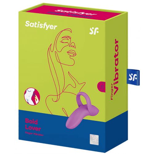 Универсальный вибромассажер на палец Satisfyer Bold Lover фиолетовый