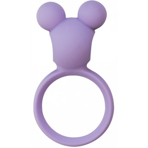 Эрекционное кольцо Emotions Minnie Purple с отверстием для вибропули