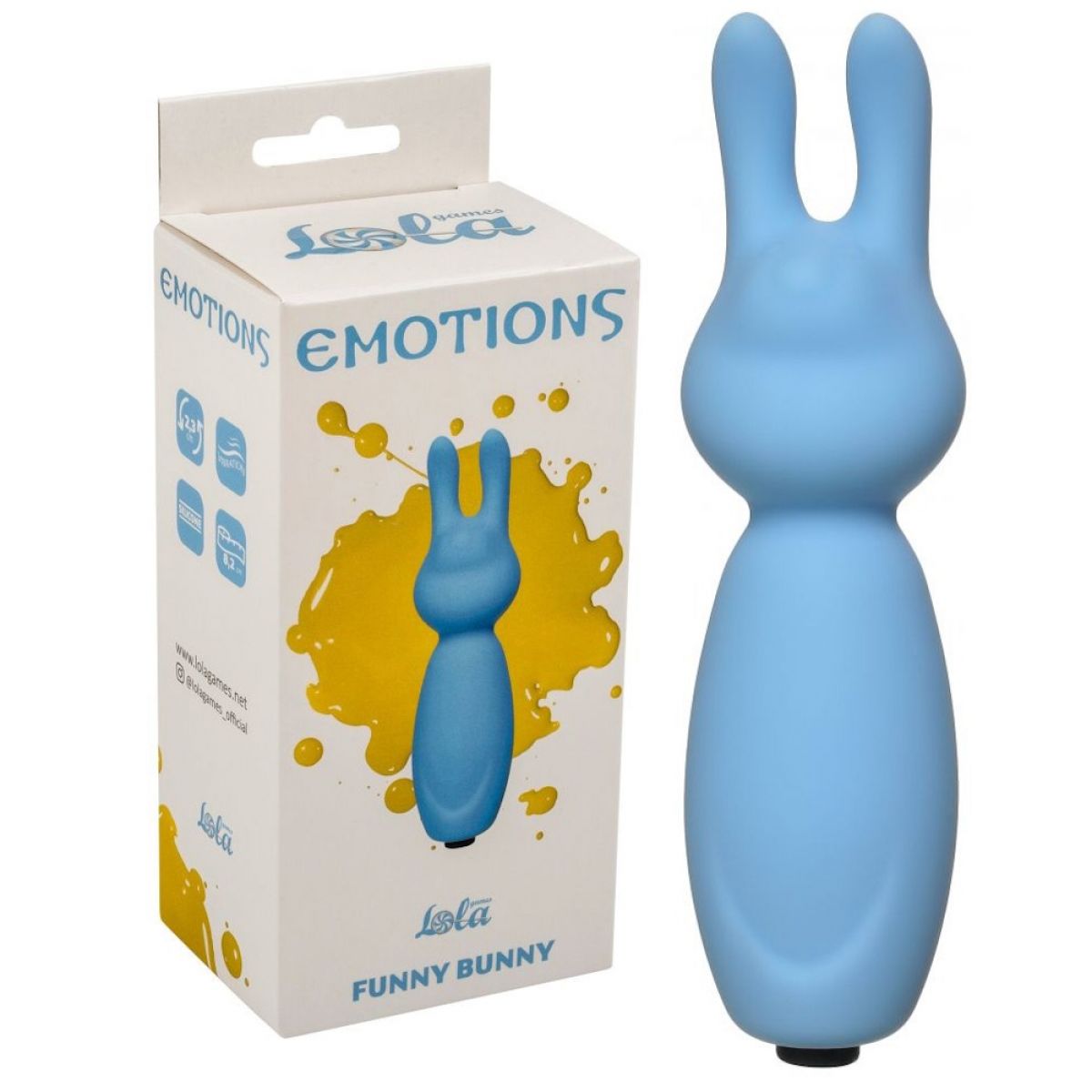Мини-вибратор Emotions Funny Bunny Blue