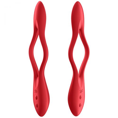 Многофункциональный вибратор для пар с гибкой основой Satisfyer Elastic Joy Red