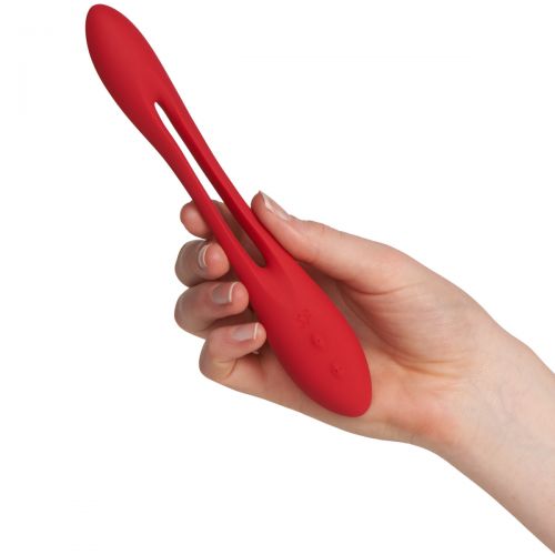 Многофункциональный вибратор для пар с гибкой основой Satisfyer Elastic Joy Red