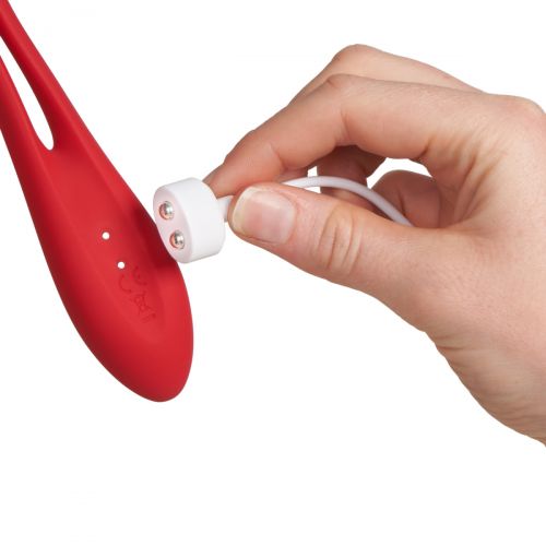 Многофункциональный вибратор для пар с гибкой основой Satisfyer Elastic Joy Red