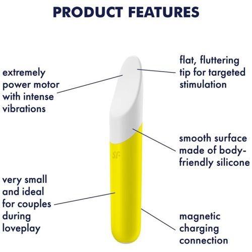 Мини вибратор Satisfyer Ultra Power Bullet 7 желтый