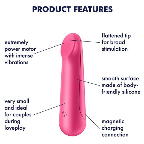 Мини вибратор Satisfyer Ultra Power Bullet 3 розовый