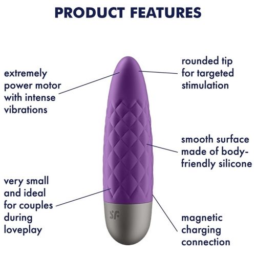 Мини вибратор Satisfyer Ultra Power Bullet 5 фиолетовый
