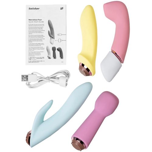 Набор из четырех игрушек Satisfyer Marvelous Four Vibrator & Air Pulse Set