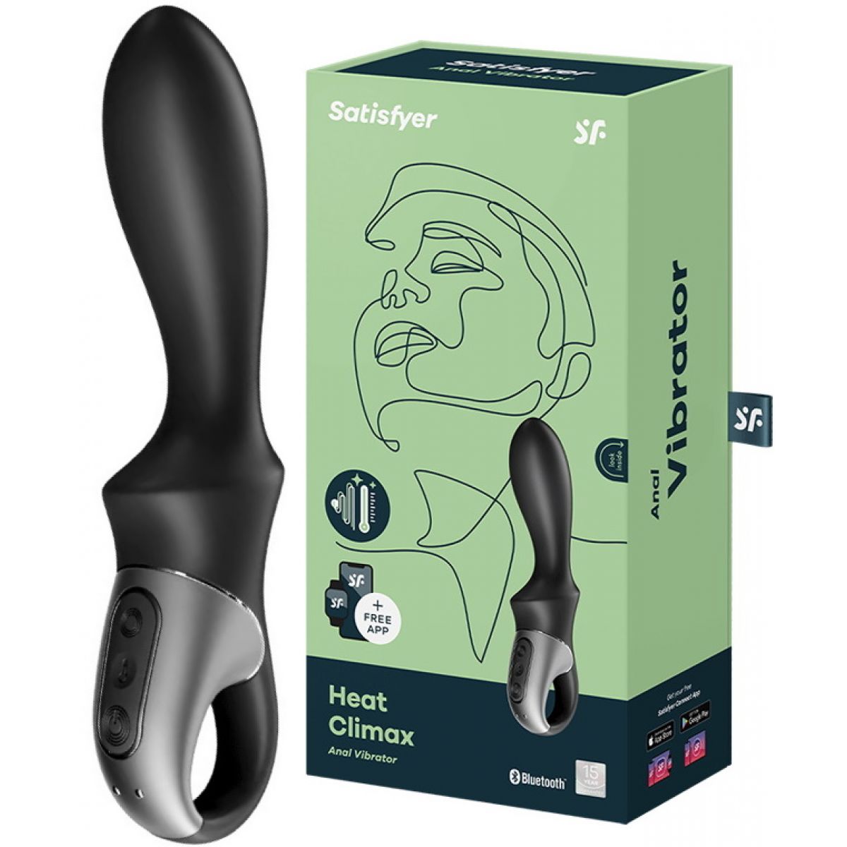 Анальный смарт-вибратор с подогревом Satisfyer Heat Climax - купить в Минске