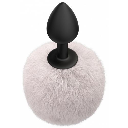 Анальная пробка с хвостиком Emotions Fluffy White