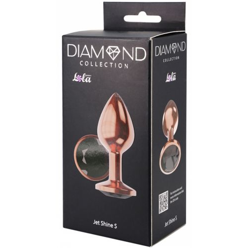 Анальная пробка Diamond Jet Shine S розовое золото