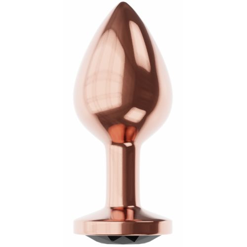 Анальная пробка Diamond Jet Shine L розовое золото