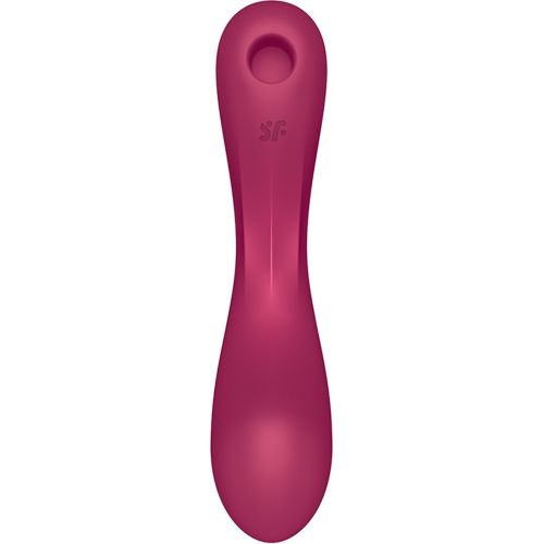 Вакуумный стимулятор клитора с вибрирующей ручкой Satisfyer Curvy Trinity 1 розовый