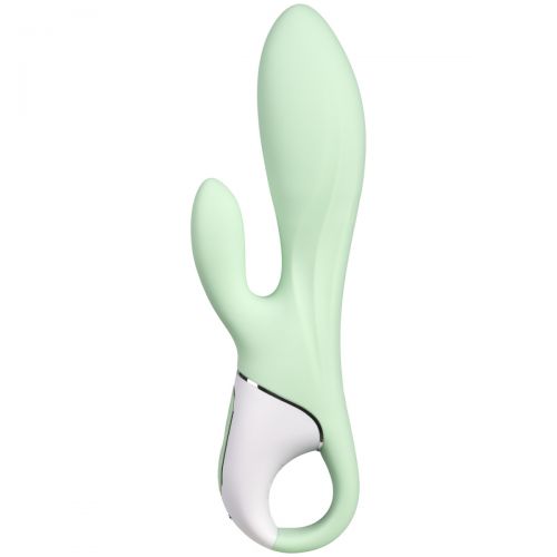 Расширяющийся смарт-вибратор с клиторальным стимулятором Satisfyer Air Pump Bunny 5+ зеленый