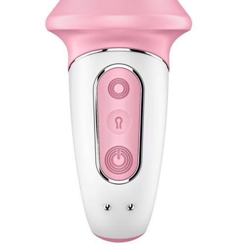 Расширяющийся анальный смарт-вибратор Satisfyer Air Pump Booty 5+ розовый