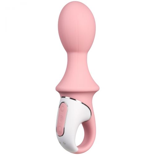 Расширяющийся анальный смарт-вибратор Satisfyer Air Pump Booty 5+ розовый