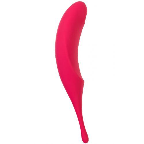 Вакуумный стимулятор с вибростимулирующим отростком Satisfyer Twirling Pro красный