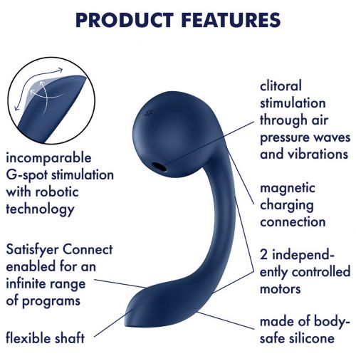 Смарт-вибратор с вакуумно-волновым стимулятором клитора Satisfyer Pro+ Wave 4