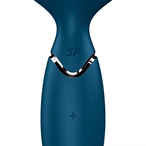 Перезаряжаемый мини-массажер с вибрацией Satisfyer Mini Wand-er Blue