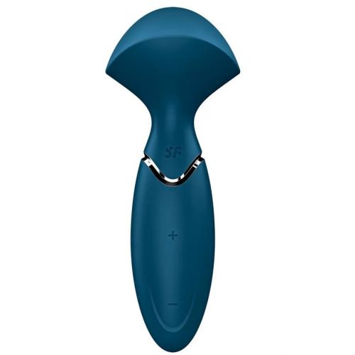 Перезаряжаемый мини-массажер с вибрацией Satisfyer Mini Wand-er Blue