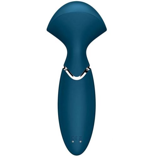 Перезаряжаемый мини-массажер с вибрацией Satisfyer Mini Wand-er Blue
