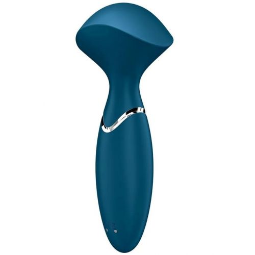 Перезаряжаемый мини-массажер с вибрацией Satisfyer Mini Wand-er Blue