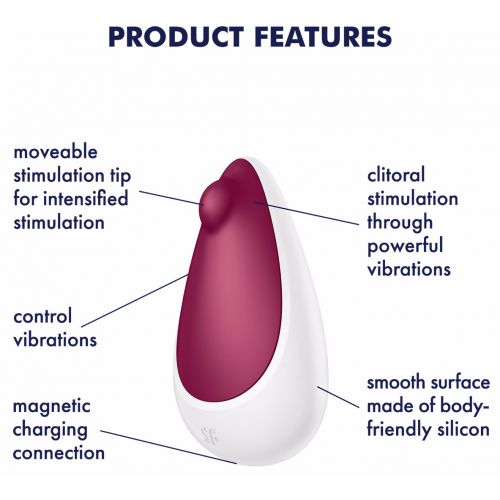 Клиторальный вибростимулятор Satisfyer Spot On 3 красный