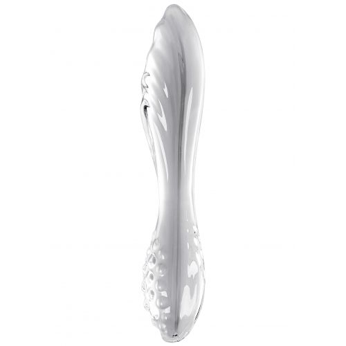 Двусторонний фаллос из стекла Satisfyer Dazzling Crystal 1 прозрачный 18 см