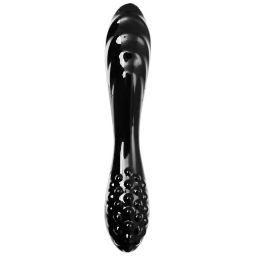 Двусторонний фаллос из стекла Satisfyer Dazzling Crystal 1 черный 18 см