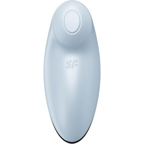 Клиторальный вибростимулятор с пульсацией Satisfyer Tap And Climax 2 голубой