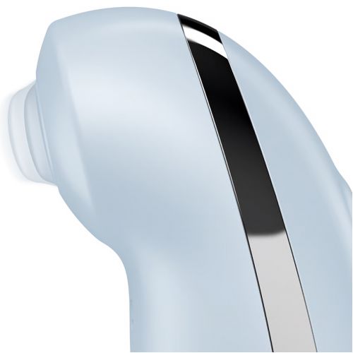Клиторальный вибростимулятор с пульсацией Satisfyer Tap And Climax 2 голубой