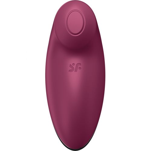 Клиторальный вибростимулятор с пульсацией Satisfyer Tap And Climax 2 бордовый