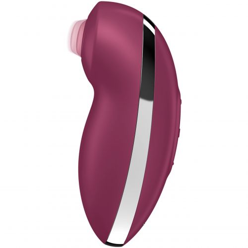 Клиторальный вибростимулятор с пульсацией Satisfyer Tap And Climax 2 бордовый