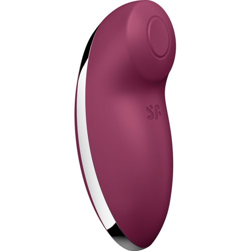 Клиторальный вибростимулятор с пульсацией Satisfyer Tap And Climax 2 бордовый