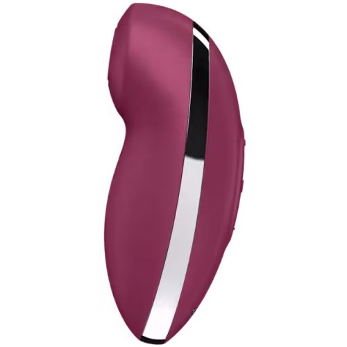 Клиторальный вибростимулятор с пульсацией Satisfyer Tap And Climax 2 бордовый