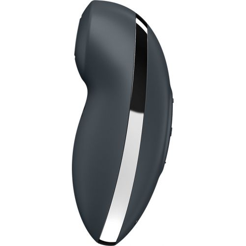 Клиторальный вибростимулятор с пульсацией Satisfyer Tap And Climax 2 серый