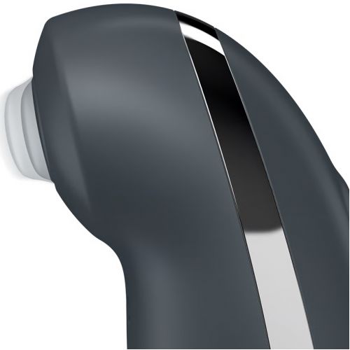 Клиторальный вибростимулятор с пульсацией Satisfyer Tap And Climax 2 серый