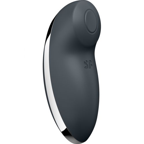 Клиторальный вибростимулятор с пульсацией Satisfyer Tap And Climax 2 серый