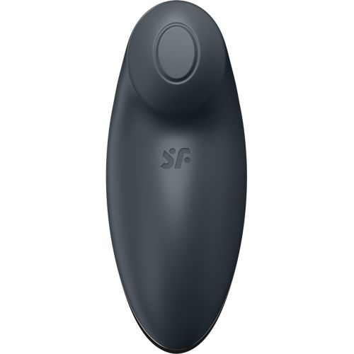 Клиторальный вибростимулятор с пульсацией Satisfyer Tap And Climax 2 серый