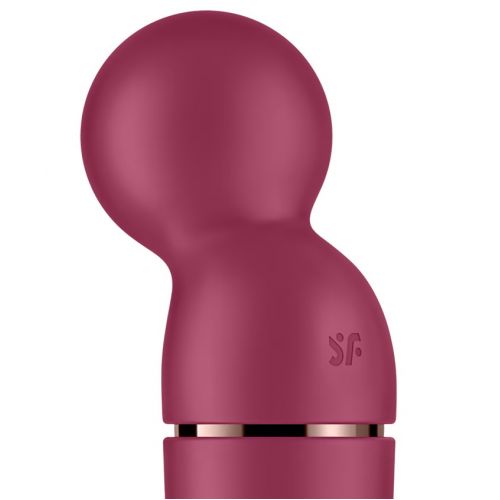 Перезаряжаемый вибромассажер с плавающей головкой Satisfyer Planet Wand-er Rose