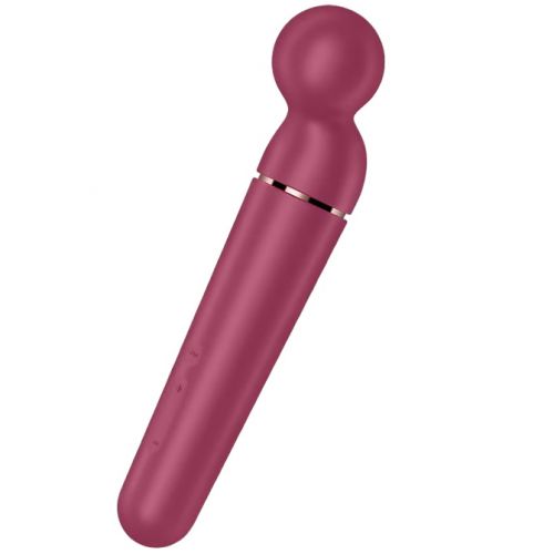 Перезаряжаемый вибромассажер с плавающей головкой Satisfyer Planet Wand-er Rose