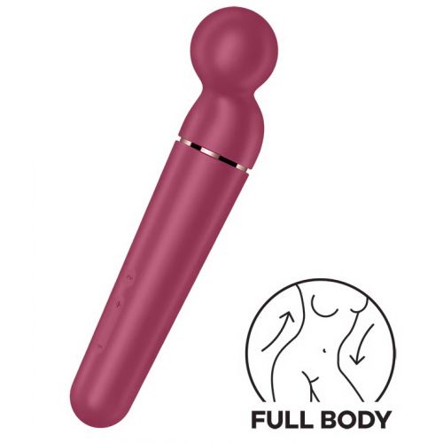 Перезаряжаемый вибромассажер с плавающей головкой Satisfyer Planet Wand-er Rose