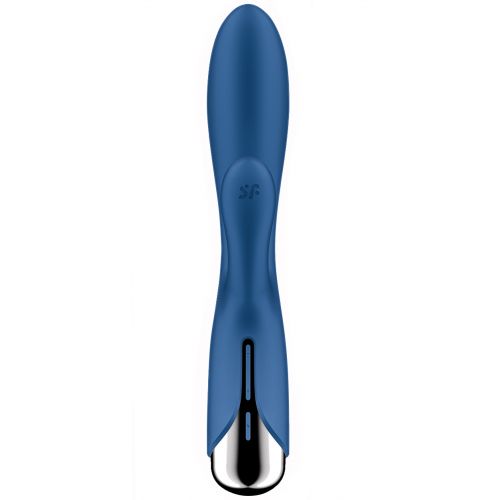 Вибратор для точки G с клиторальным стимулятором и ротацией Satisfyer Spinning Rabbit 1 Blue