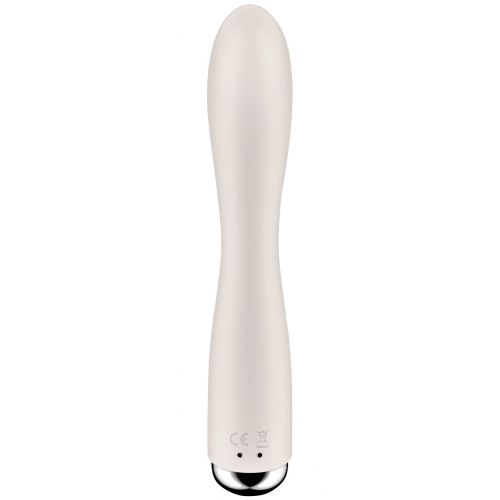 Вибратор для точки G с клиторальным стимулятором и ротацией Satisfyer Spinning Rabbit 1 Beige